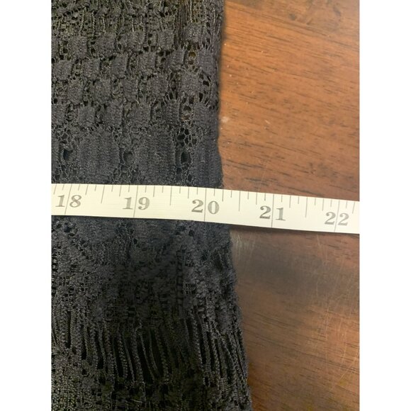 Tiana B. XXL Lace Scoop Neck Midi Sheath Dress Boho Grunge Black - Picture 6 of 9